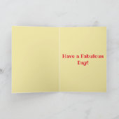 Blaue Roosterwaschkarte Karte (Innenseite)