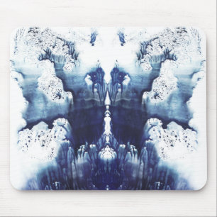 Blaue Rorschach Mausunterlage Mousepad
