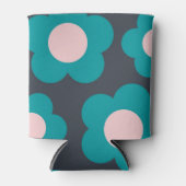 Blaue Rosa Blüte Elegante Tropische Blume Schläfch Dosenkühler (Vorderseite)