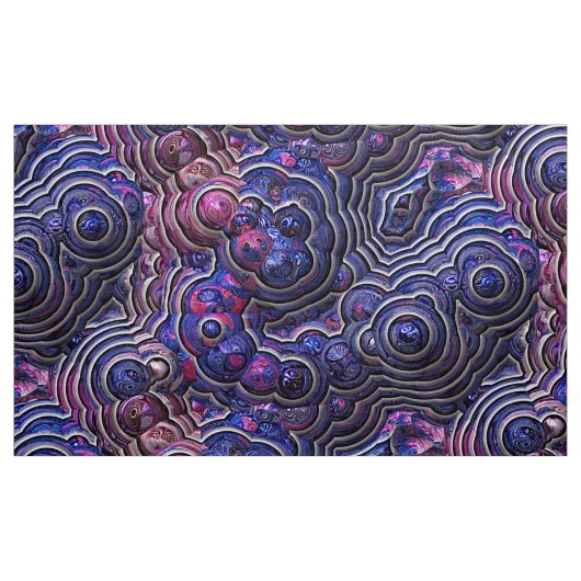 Blaue rosa lila abstrakte Blasenzellen Stoff (Yard (91,4 cm))