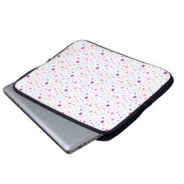 Blaue Rosa Lila Sterne Kosmischer Raum. Laptopschutzhülle