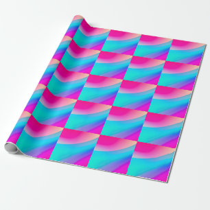 Blaue rosa Ombre-Wasserfarbe abstrakt pastell Geschenkpapier