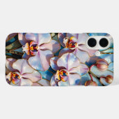 Blaue Rosa Orchideen-Ästhetik-Handyhülle Case-Mate iPhone Hülle (Rückseite (Horizontal))