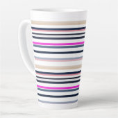 Blaue Rosa und Sandstreifen Milchtasse (Linke Ecke)