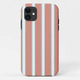 Blaue, rosa und weiße Streifen Case-Mate iPhone Hülle