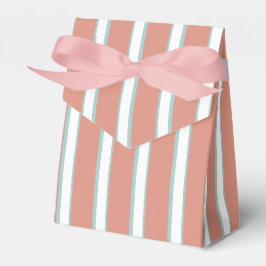 Blaue, rosa und weiße Streifen Geschenkschachtel