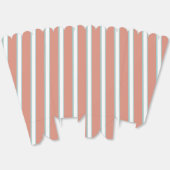 Blaue, rosa und weiße Streifen Geschenkschachtel (Ungeklappt)