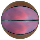 Blaue rosa Wolken Basketball (Vorderseite)