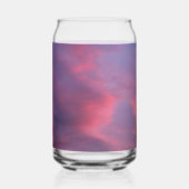 Blaue rosa Wolken Dosenglas (Rückseite)