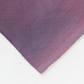 Blaue Rosa Wolken Fleecedecke (Ecke)