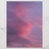 Blaue rosa Wolken Flyer (Hinten)