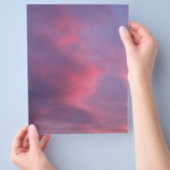 Blaue rosa Wolken Flyer (Hand)