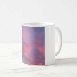 Blaue rosa Wolken Kaffeetasse