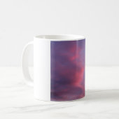 Blaue rosa Wolken Kaffeetasse (Vorderseite Links)