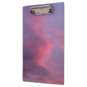Blaue rosa Wolken Klemmbrett (Links)