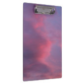 Blaue rosa Wolken Klemmbrett (Rechts)