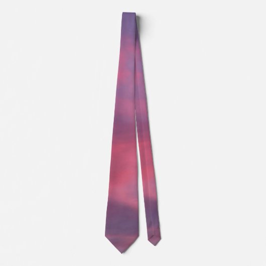 Blaue Rosa Wolken Krawatte (Vorderseite)