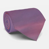Blaue Rosa Wolken Krawatte (Gerollt)