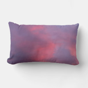Blaue rosa Wolken Lendenkissen