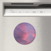 Blaue rosa Wolken Magnet (In Situ (Geschirrspüler))