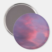 Blaue rosa Wolken Magnet (Vorderseite/Rückseite)