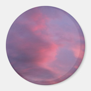 Blaue rosa Wolken Magnet