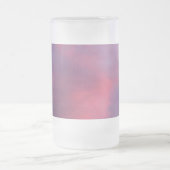 Blaue rosa Wolken Mattglas Bierglas (Mittel)