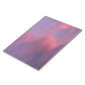 Blaue rosa Wolken Notizblock (angewinkelt)