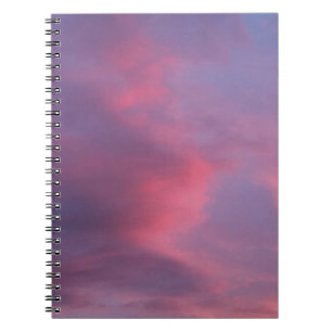 Blaue rosa Wolken Notizblock