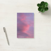 Blaue rosa Wolken Post-it Klebezettel (Büro)