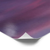 Blaue rosa Wolken Poster (Ecke)