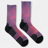Blaue rosa Wolken Socken (Rechts)