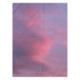 Blaue rosa Wolken Tischdecke
