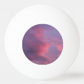Blaue rosa Wolken Tischtennisball (Rückseite)