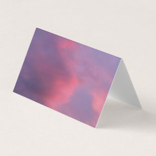 Blaue rosa Wolken Visitenkarten