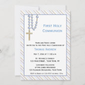 Blaue Rosarden, Streifen, religiöse Einladung (Vorderseite)