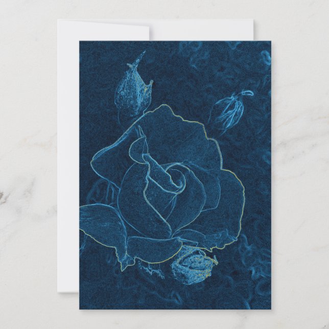 Blaue Rose (Vorderseite)