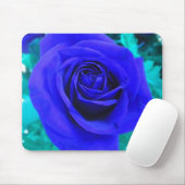 Blaue Rose2-Mauspad Mousepad (Mit Mouse)