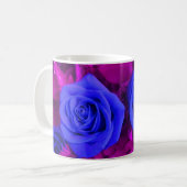 Blaue Rose 2 Tasse (Vorderseite Links)
