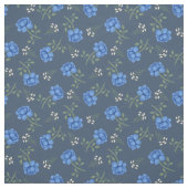 Blaue Rose auf dem Dusky Blue Calico Stoff (Muster)