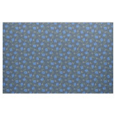 Blaue Rose auf dem Dusky Blue Calico Stoff (Fat Quarter (45,7 x 55,9 cm))
