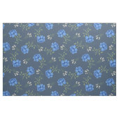 Blaue Rose auf dem Dusky Blue Oversified Calico Stoff (Fat Quarter (45,7 x 55,9 cm))