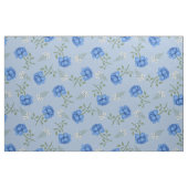 Blaue Rose auf Light Blue Oversized Calico Stoff (Fat Quarter (45,7 x 55,9 cm))