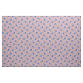 Blaue Rose auf Pink Calico Stoff (Fat Quarter (45,7 x 55,9 cm))