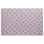 Blaue Rose auf Pink Oversized Calico Stoff (Yard (91,4 cm))