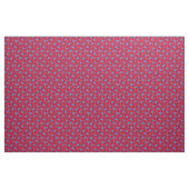 Blaue Rose auf Red Calico Stoff (Yard (91,4 cm))