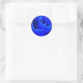 Blaue Rose Aufkleber (Tasche)