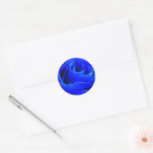Blaue Rose Aufkleber (Umschlag)