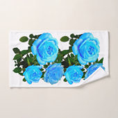 Blaue Rose Badhandtuch Set (Handtuch)