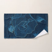 Blaue Rose Badhandtuch Set (Handtuch)
